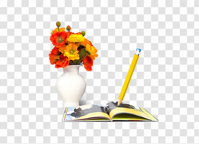 Vase - Plant - Book Transparent PNG