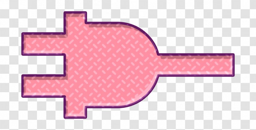 Connector Icon Electrical In - Material Property - Pink Transparent PNG