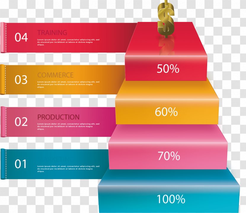 Stairs Infographic Euclidean Vector Multi-level Marketing - Label Painted Ladder Transparent PNG