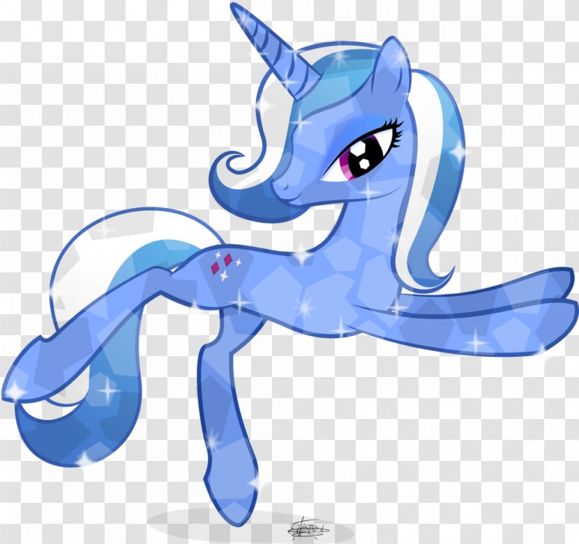 Pony Horse Rarity Blue Diamond Transparent PNG