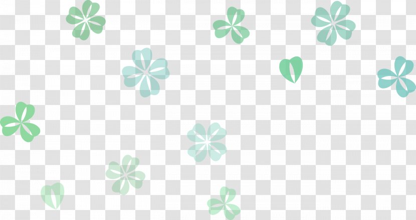 Cartoon Drawing - Fourleaf Clover - Fresh Shading Transparent PNG