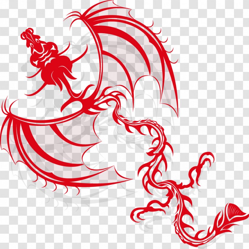 China Chinese Dragon Legend - Flower Transparent PNG