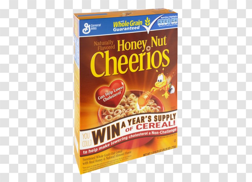 Breakfast Cereal Honey Nut Cheerios Junk Food - Vegetarian Transparent PNG