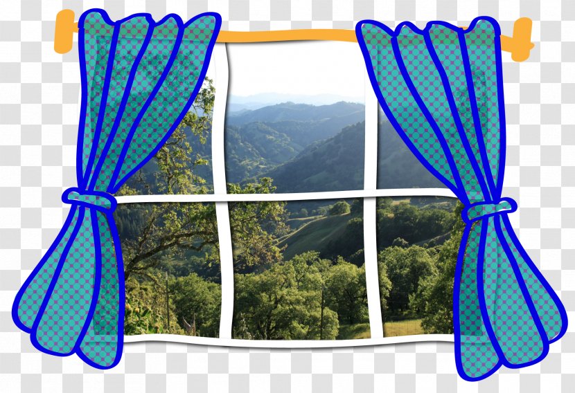 Window Curtain Cartoon - Rope - Farmer Transparent PNG