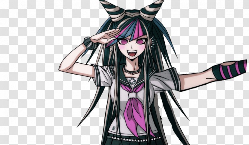 Danganronpa 2: Goodbye Despair V3: Killing Harmony Sprite Ibuki Wikia - Silhouette Transparent PNG