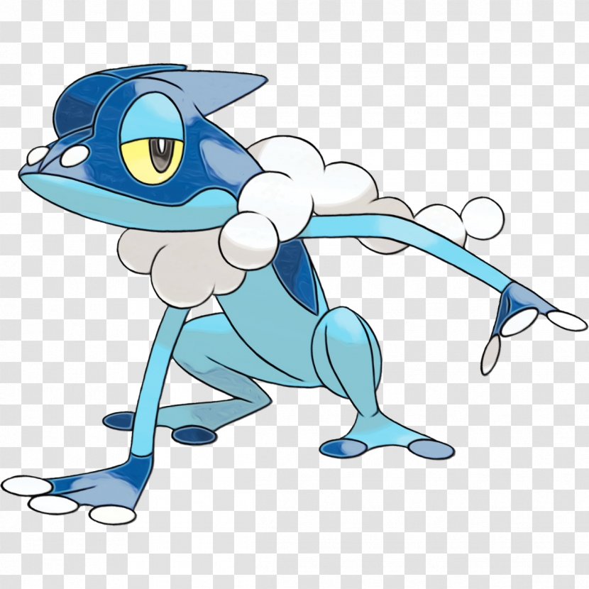Ash Ketchum - Frogadier - Style Drawing Transparent PNG