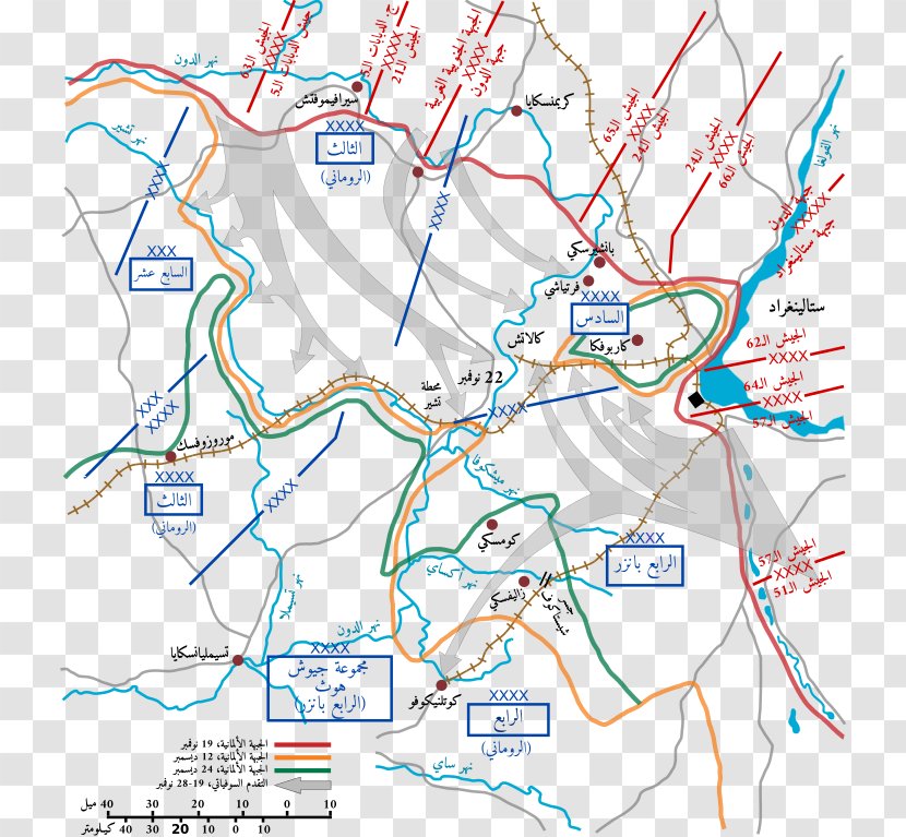 Battle Of Stalingrad Volgograd Second World War Buxar - Map - Creative Transparent PNG