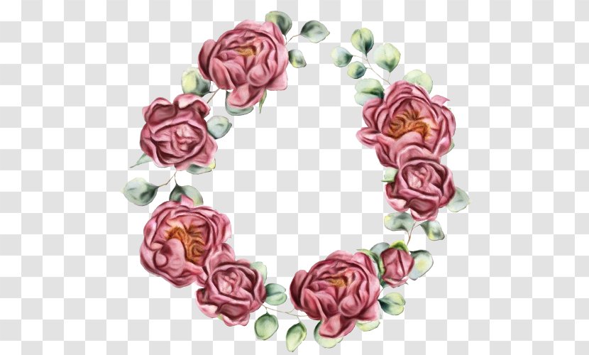 Watercolor Wreath Background - Petal - Rose Order Transparent PNG
