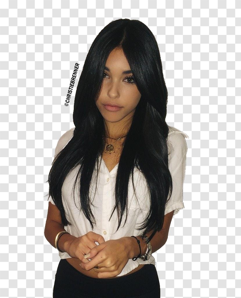 Maggie Lindemann Beer Black Hair Lace Wig - Madison Transparent PNG