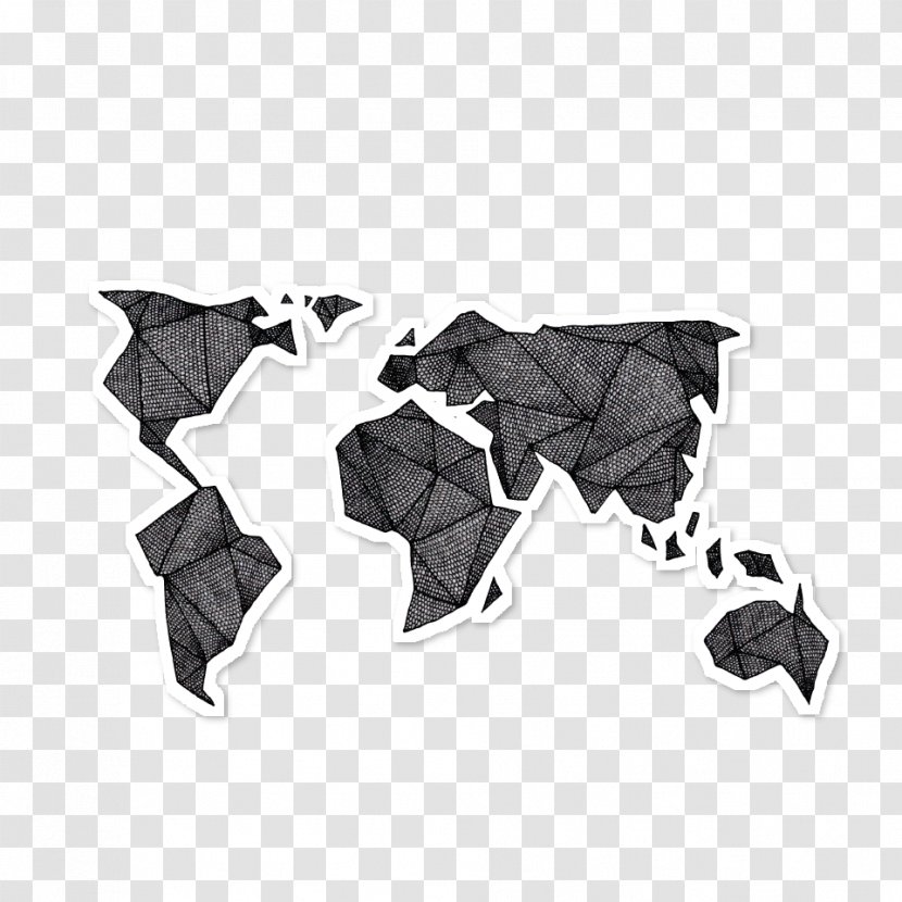 World Map Country Mapa Polityczna - Black - Buoy 10 Transparent PNG