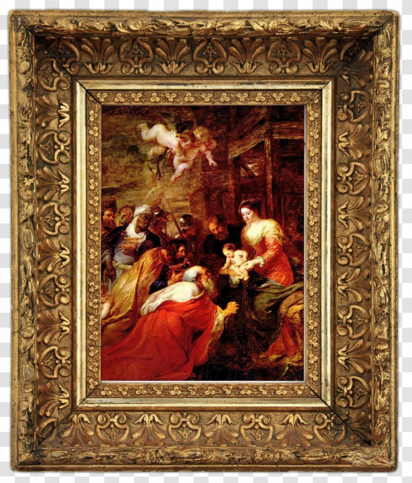 Adoration Of The Magi Descent From Cross Oil Painting Art - Antique Transparent PNG