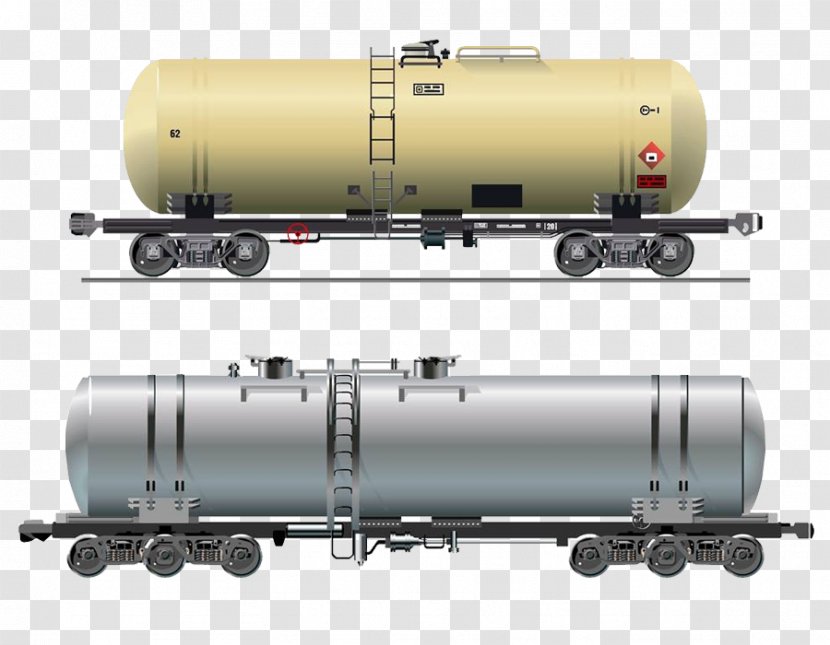 Rail Transport Tank Car Truck Gasoline - Rolling Stock - Train Transparent PNG
