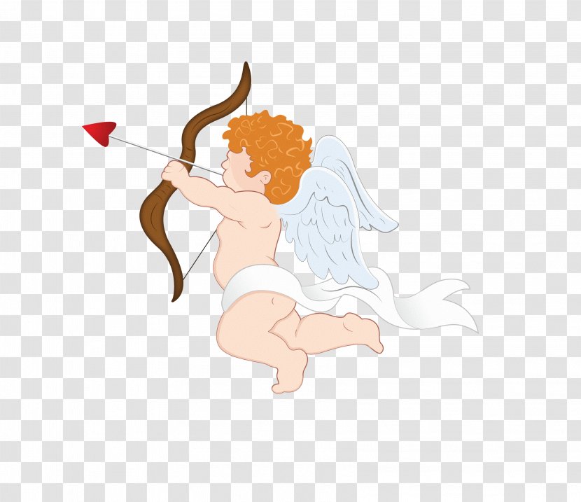 Cupid Deity Illustration - Cartoon Transparent PNG
