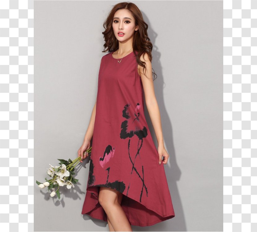 Sleeve Dress Sarafan Fashion Clothing - Retro Style Chinese Transparent PNG