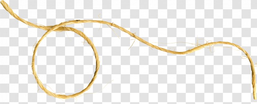 Yellow Body Jewellery Amber - Rope Transparent PNG