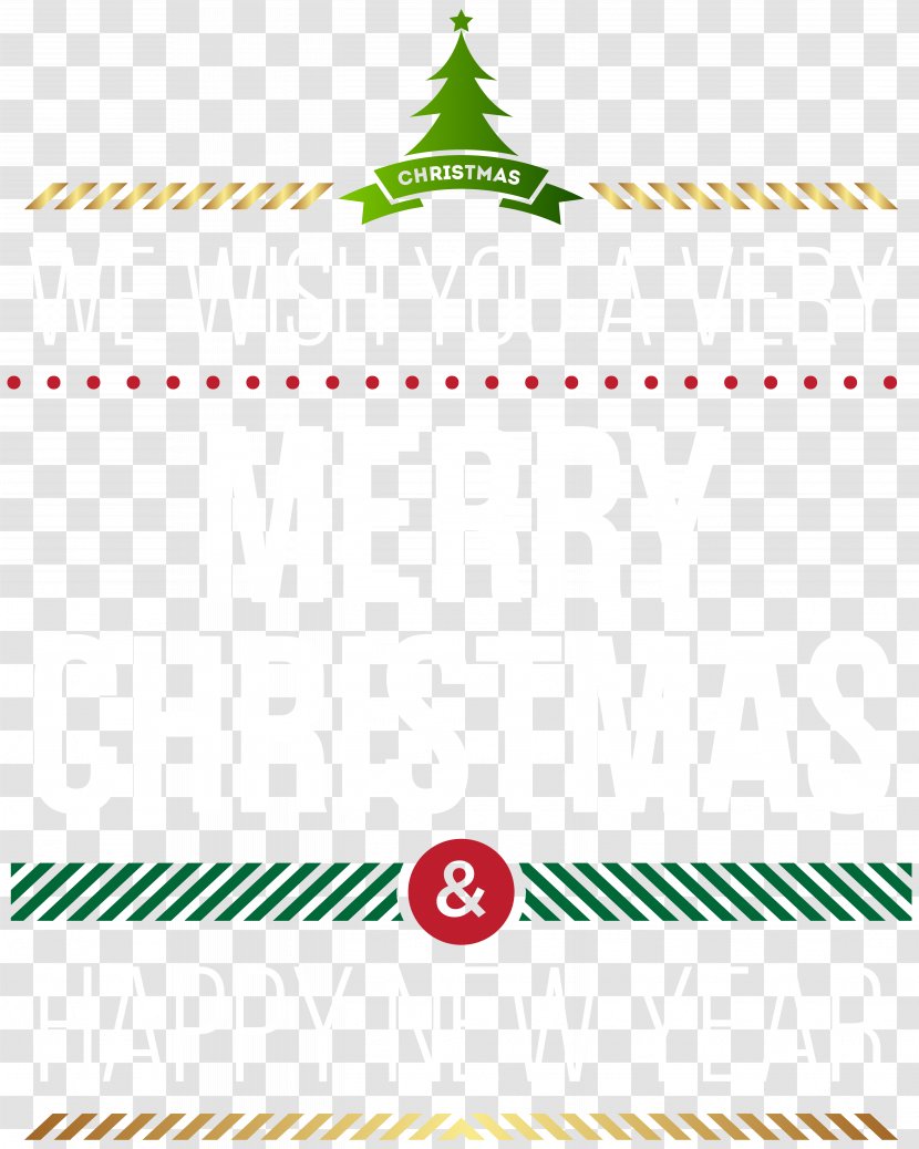 Christmas Typeface - Text - Merry And Happy New Year Transparent PNG