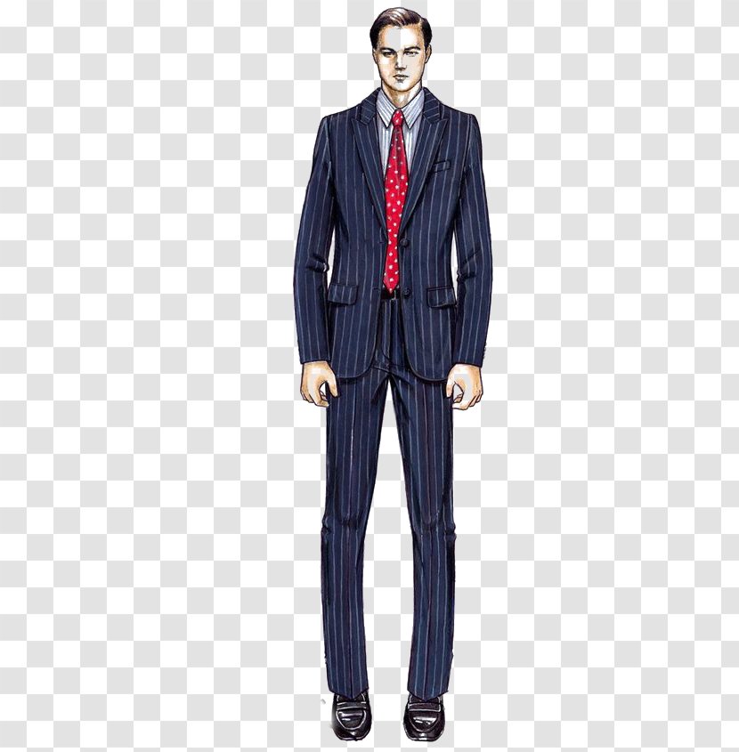 Wall Street Costume Designer Armani Suit - Striped Transparent PNG