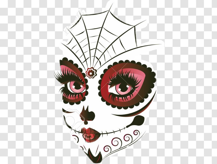 La Calavera Catrina Day Of The Dead Skull - Heart Transparent PNG