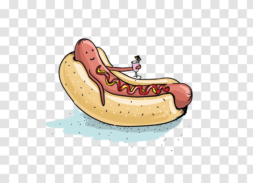 Hot Dog Dribbble Graphic Design Illustration - Watercolor - Holiday Transparent PNG