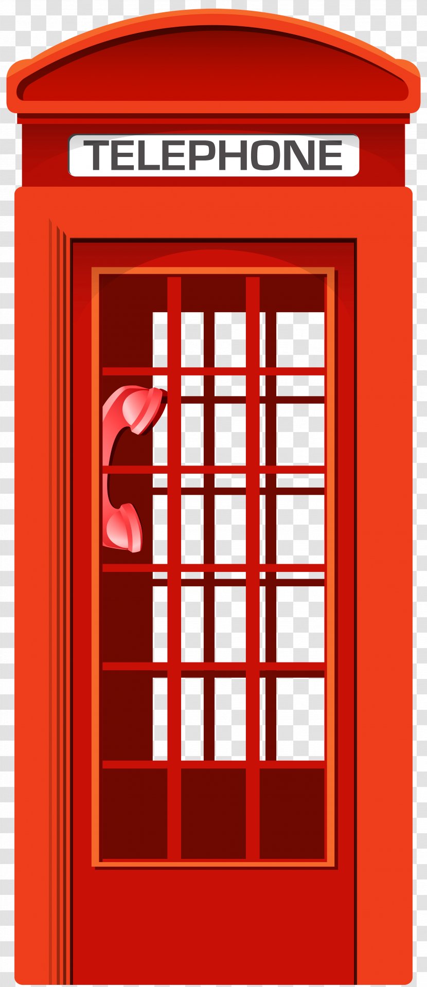 Telephone Booth Telephony Red Box Clip Art - Text Messaging Transparent PNG