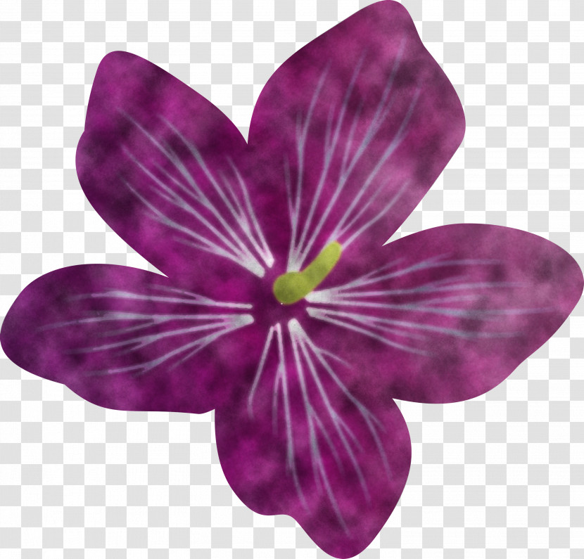 Violet Flower Transparent PNG