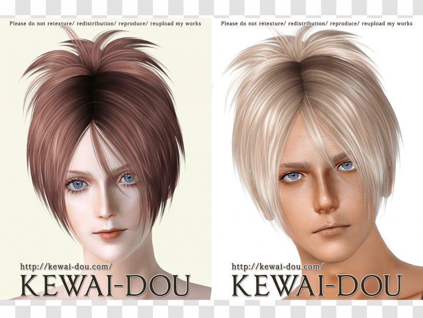 Blond Layered Hair Step Cutting Coloring Brown Transparent PNG