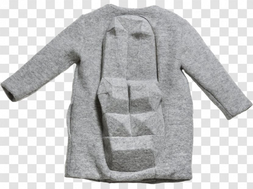 Cardigan Sleeve Jacket Wool Grey - Woolen Transparent PNG