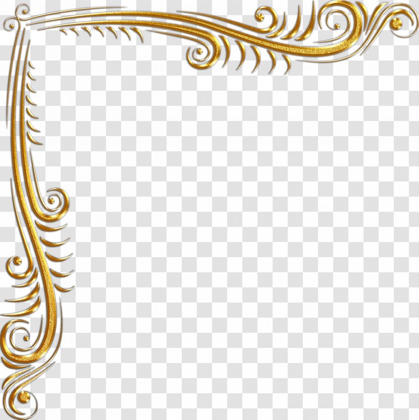 Gold Corner - Ornament - Area Transparent PNG