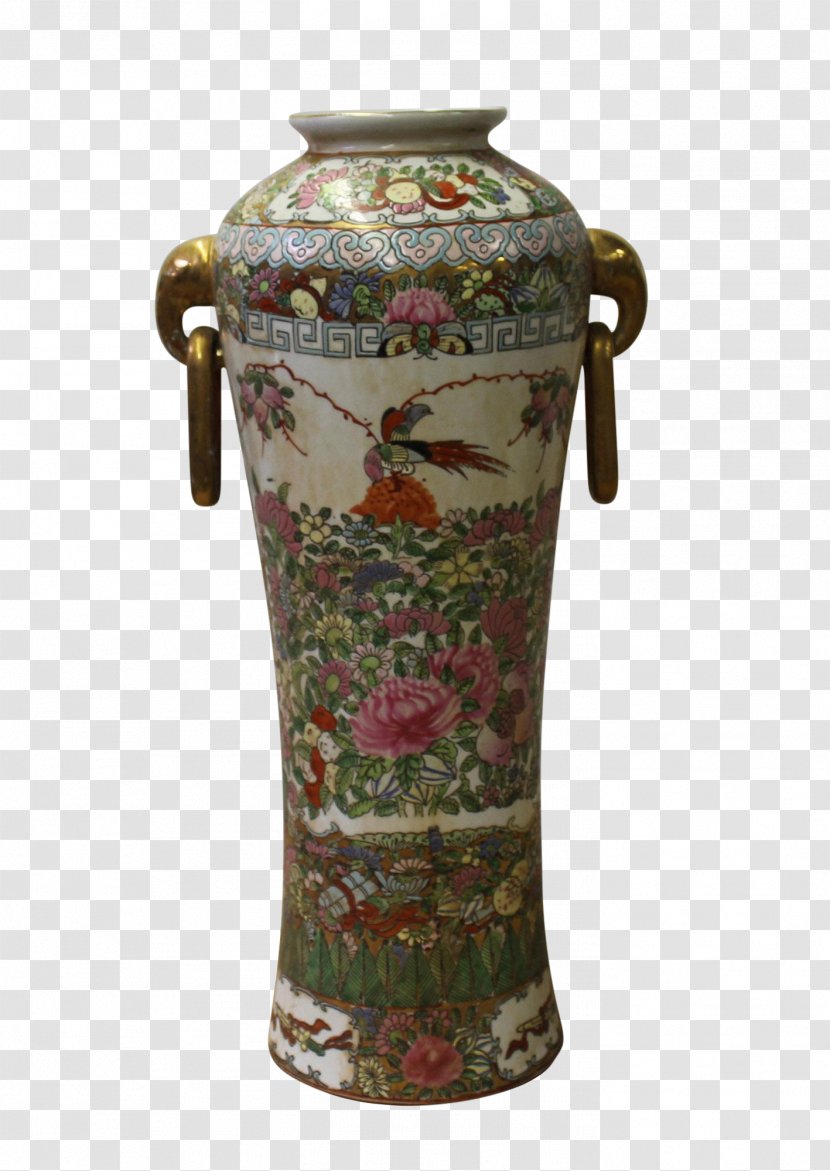 Vase Ceramic Porcelain Decorative Arts Famille Rose Transparent PNG