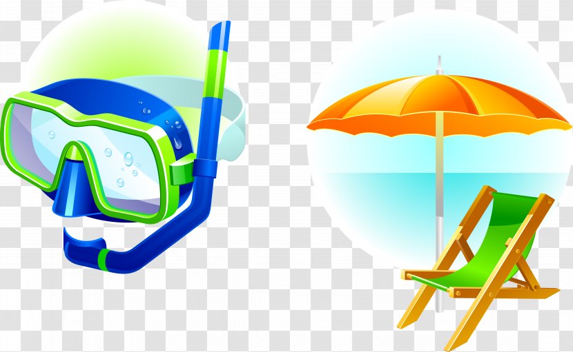 Summer Vacation - Beach - Vector Material To Play Transparent PNG