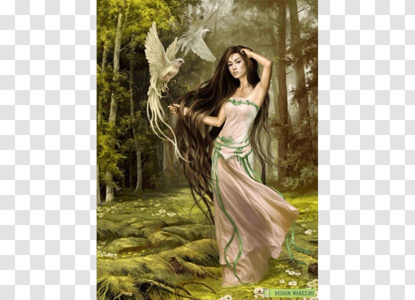 Fairy Painting Angel - Tree Transparent PNG