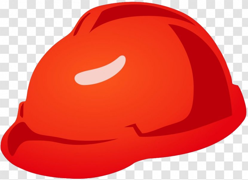 Helmet Red Hard Hat - Cap - Mining Helmets Transparent PNG