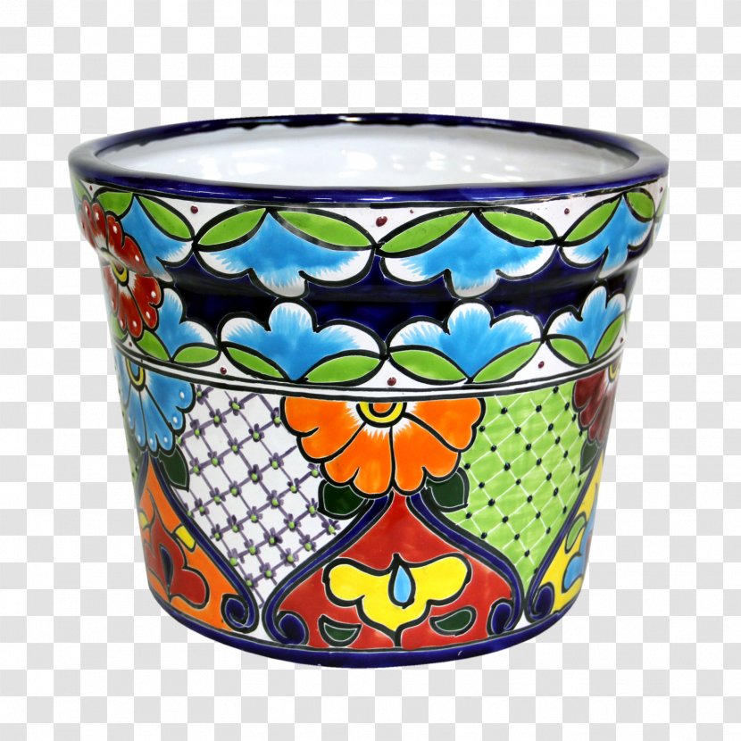 Flowerpot Ceramic Talavera Glass Mug - Cundinamarca Department Transparent PNG