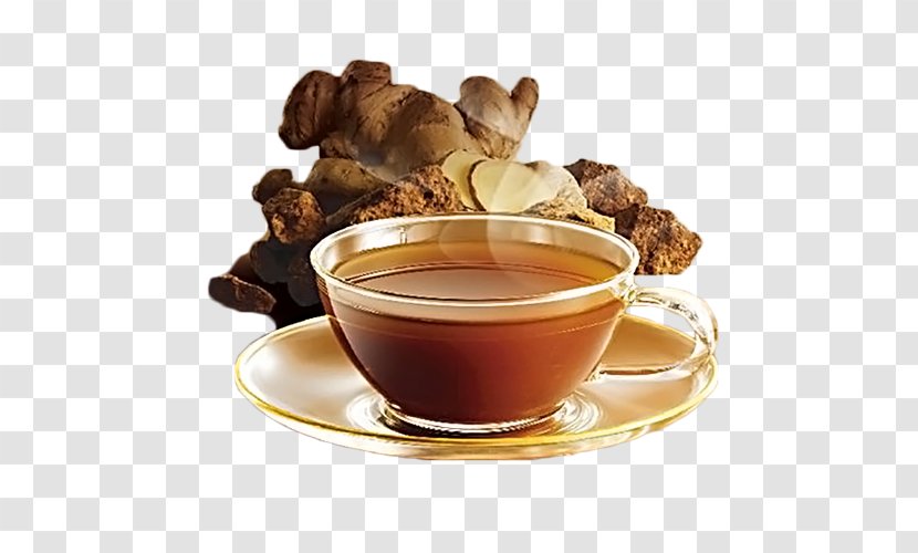 Ginger Tea Drink Brown Sugar - Health - Black Healthy Transparent PNG