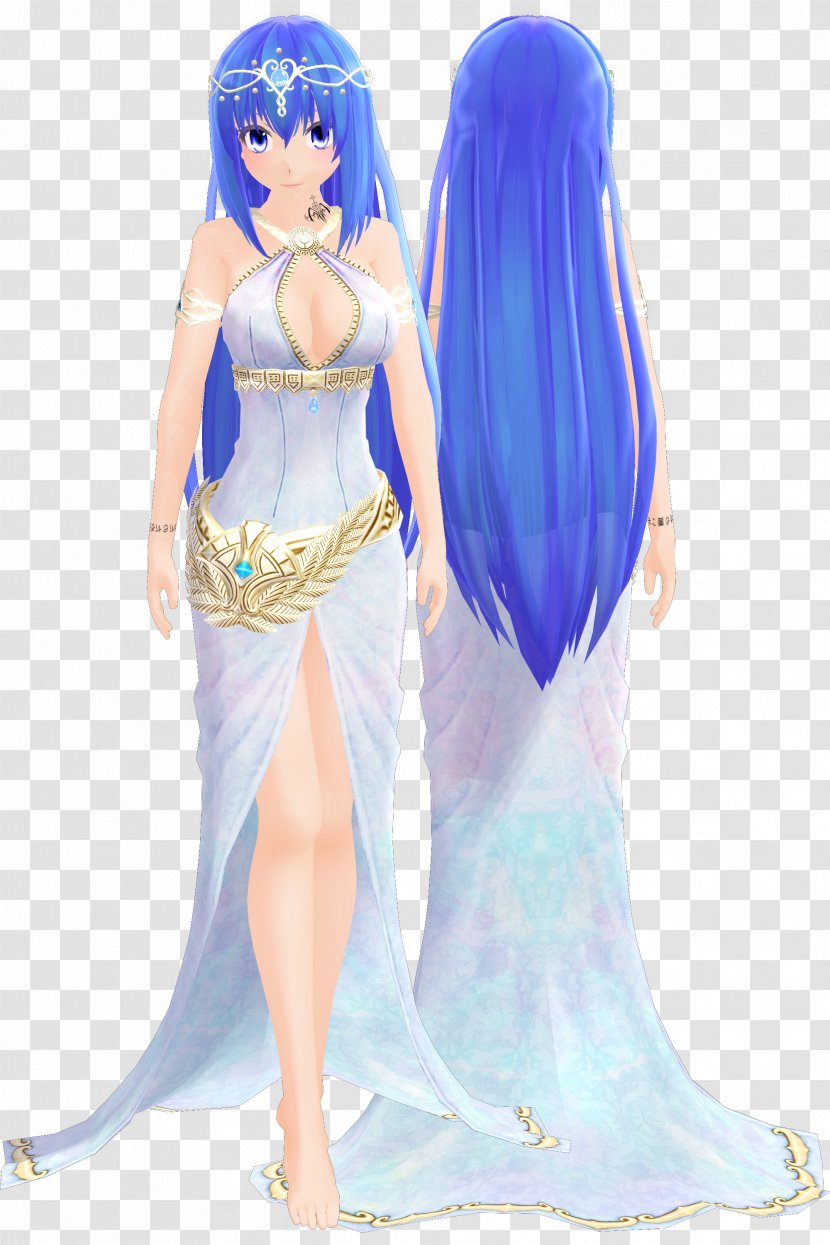 MikuMikuDance Hatsune Miku Vocaloid Legendary Creature Mermaid - Flower - Branch Dress Up Transparent PNG
