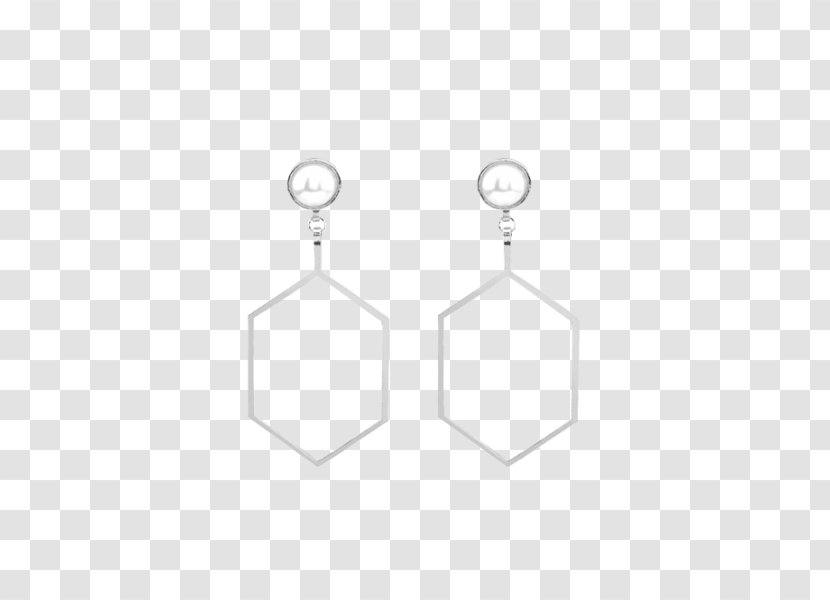 Earring Body Jewellery Line Silver - Tree - Fashion Hexagon Transparent PNG