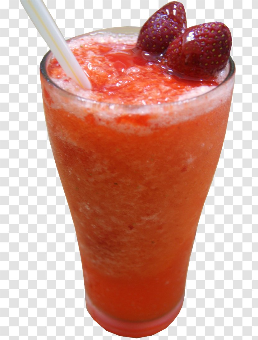 Strawberry Juice Orange Drink Daiquiri Cocktail Garnish Transparent PNG