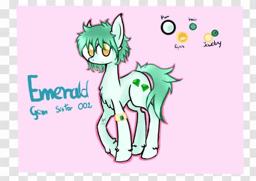 Pony Horse Cat Unicorn - Flower - Emerald Gem Transparent PNG