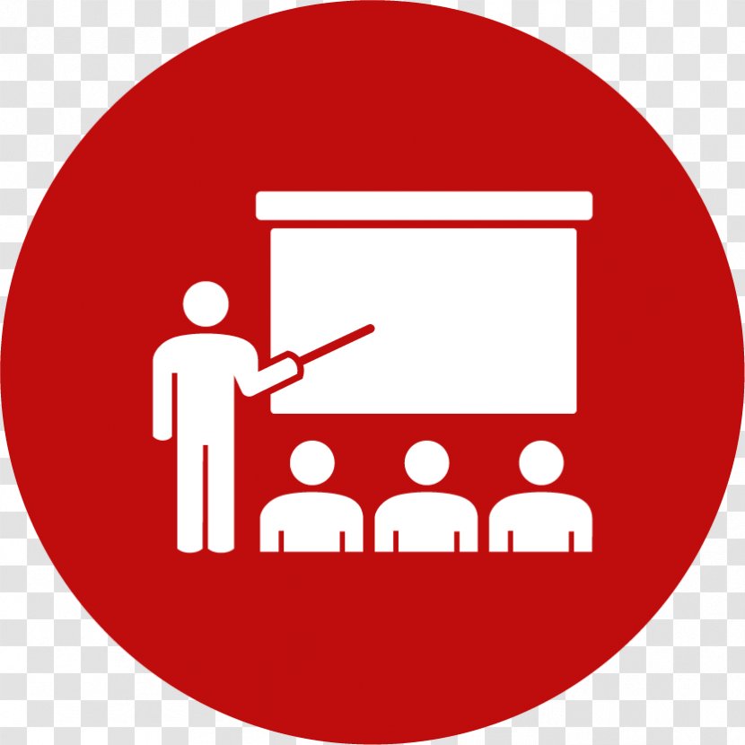 Clip Art Illustration - Red - Good Morning Classroom Icon Transparent PNG