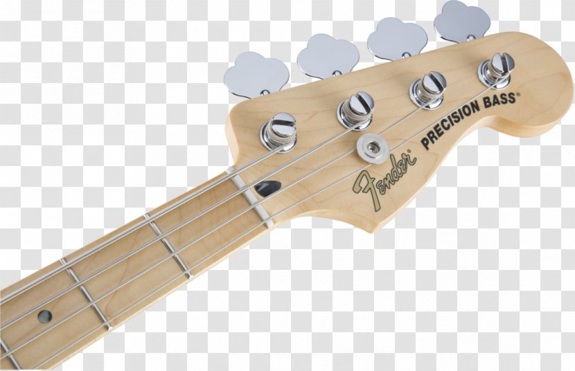 Fender Precision Bass Guitar Jazz Sunburst Fingerboard - String Instrument Transparent PNG