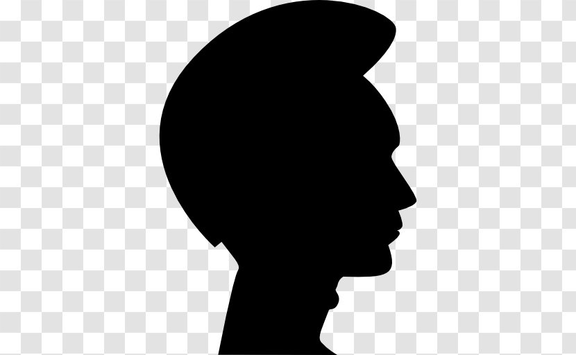 Head Male Clip Art - Black - Hair Shape Transparent PNG