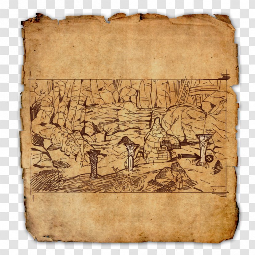 The Elder Scrolls Online Treasure Map Hunting - Carving - Old Transparent PNG