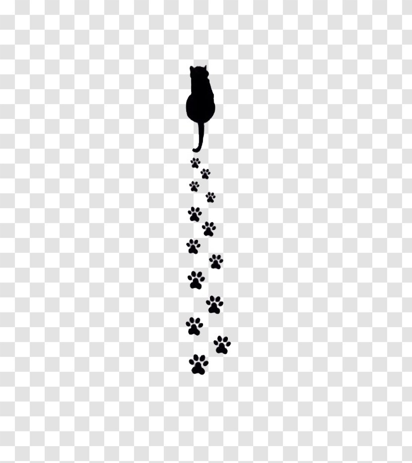 Black Cat Kitten Dog Paw Transparent PNG