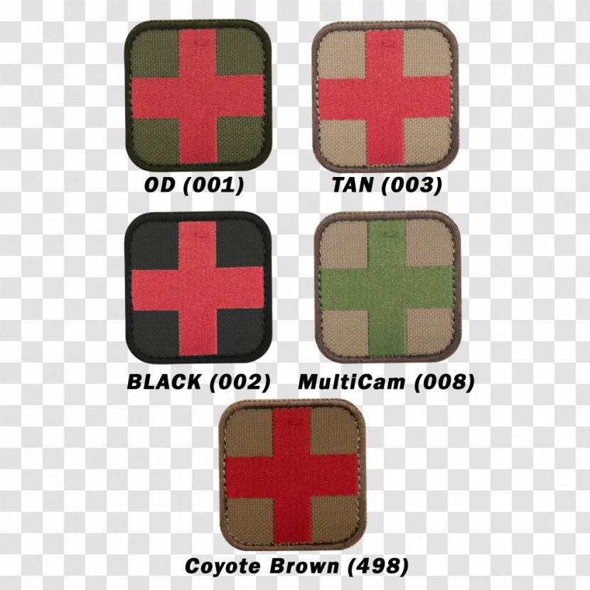 Coyote Brown MOLLE Red IR Flag Black - Molle - Colour Patch Transparent PNG