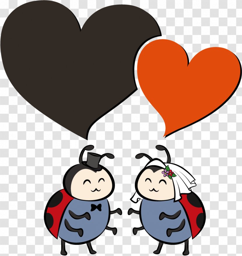 Wedding Marriage Clip Art - Tree - Ladybug Greeting Card Vector Elements Transparent PNG