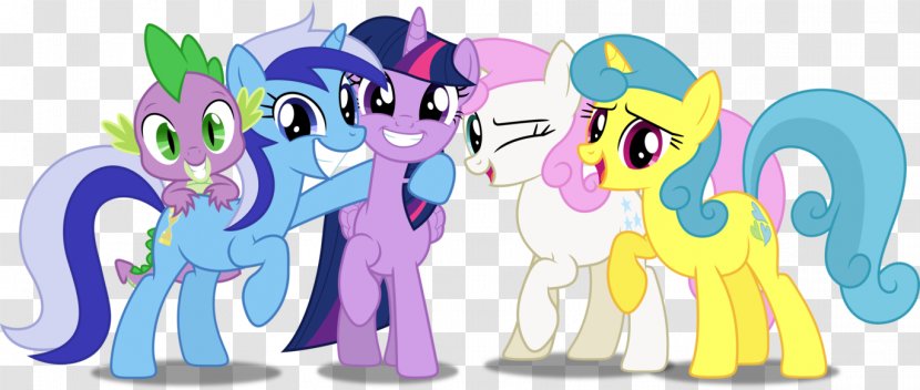 Twilight Sparkle Spike Pinkie Pie Rainbow Dash Rarity - Silhouette - Friend Vector Transparent PNG