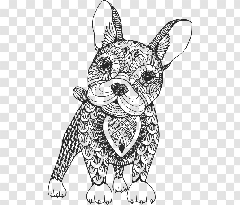 French Bulldog - Coloring Book Whiskers Transparent PNG