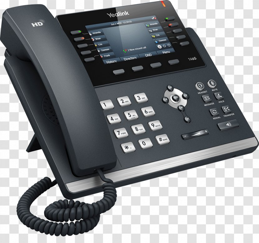 VoIP Phone Yealink SIP-T27G Session Initiation Protocol SIP-T42G Telephone - Electronics - Call Transparent PNG