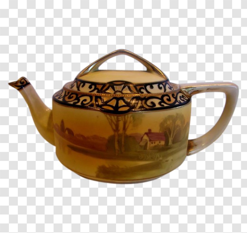 Teapot Kettle Tea Set Creamer - Pottery - Hand Painted Transparent PNG