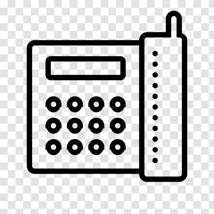A Large Collection Of Small Telephone Icon - Numeric Keypad - Office Equipment Transparent PNG